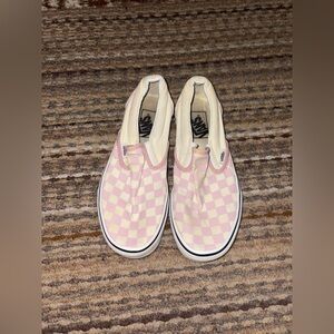 Vans • Pink Plaid Shoes